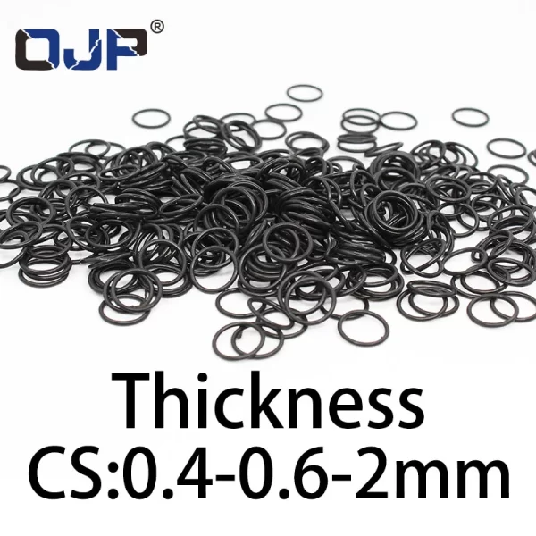 O-ring thickness 0.4/0.6/2mm CS NBR Nitrile sealing temperature resistant gasket rubber ring complete in specifications - Image 3