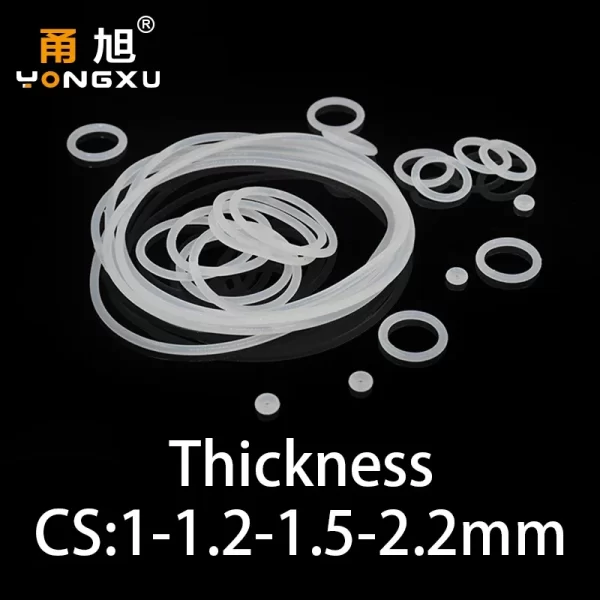 O-ring CS 1/1.2/1.5/2.2mm silicone VMQ sealing ring high temperature resistant gasket waterproof and elastic in specifications - Image 5