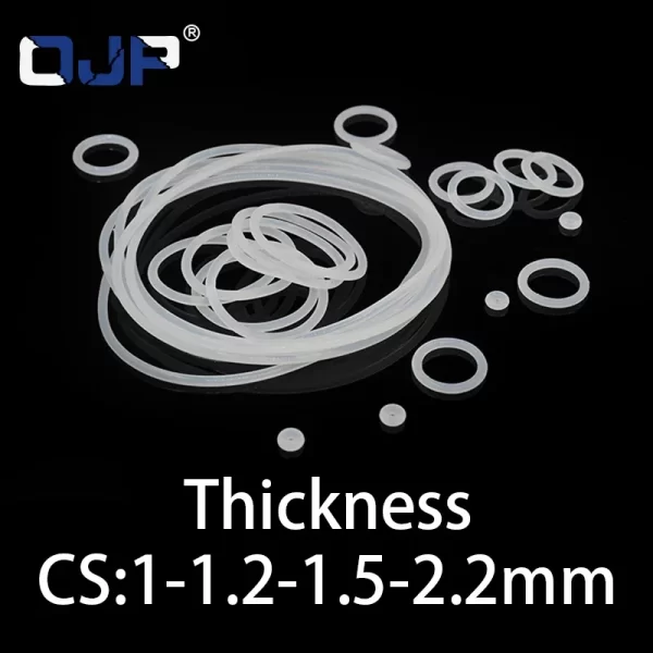 O-ring CS 1/1.2/1.5/2.2mm silicone VMQ sealing ring high temperature resistant gasket waterproof and elastic in specifications - Image 5