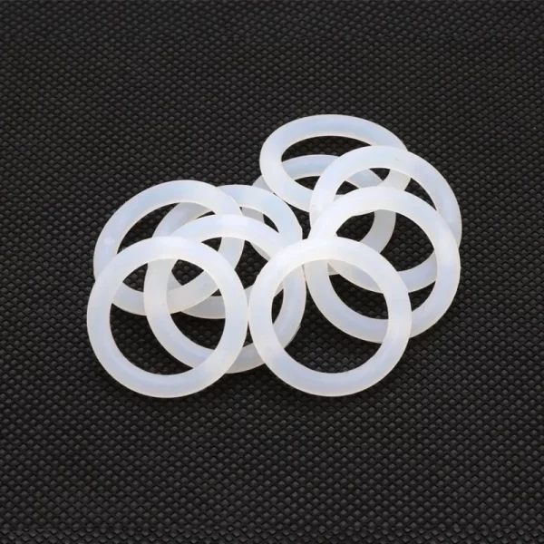 10pcs White VMQ O Ring Gasket CS 4mm OD 12 ~ 150mm Food Grade Rubber Insulate Round O Shape Seal O-ring Silicone Rings - Image 4