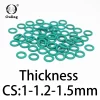 O-ring thickness 1/1.2/1.5mm CS fluororubber FKM sealing temperature resistant gasket rubber ring complete in specifications.-. - Image 5