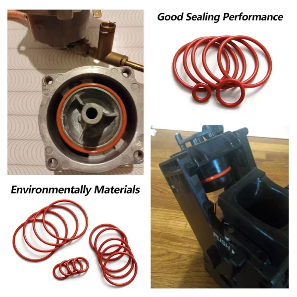 10/50pcs VMQ Silicone O-Ring CS 2mm OD 5mm ~ 100mm Red Food Grade Rubber Silicone Sealing Waterproof Insulated Gasket Washer - Image 2