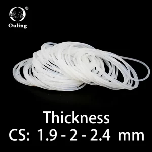 O-ring thickness 1.9/2/2.4mm CS silicone VMQ sealing high temperature resistant gasket rubber ring complete in specifications