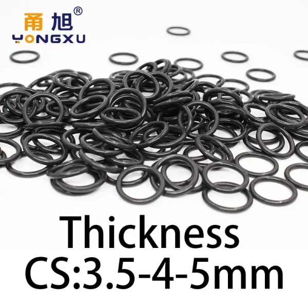 O-ring thickness 3.5/4/5mm CS fluororubber FKM sealing temperature resistant gasket rubber ring complete in specifications - Image 4