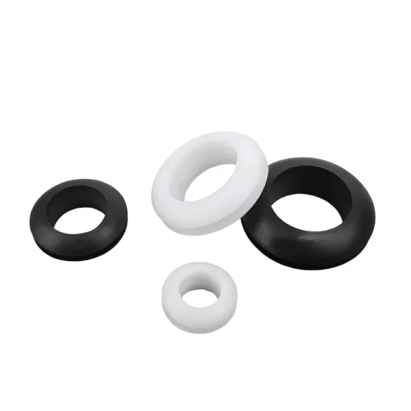 Grommet 3~80mm Black/White PVC Rubber Double Sided Protective Coil Seal Gasket Out Hole Wire O-ring for Protects Wire Cable Hole - Image 6