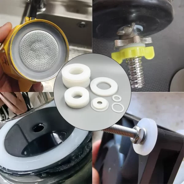 Silicone O-Ring Flat Gasket High Temperature Resistant Soft Water Heater Faucet Heat Resistant Avirulent Insipidity Seal Washers - Image 3