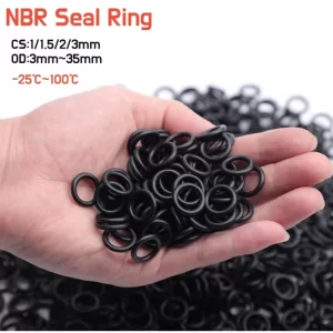50~200pcs Black NBR Oil Resistant Seal Ring Gasket CS 1/1.5/2/3mm Water-Proof Nitrile Butadiene Rubber O-ring Washer OD 3mm~35mm