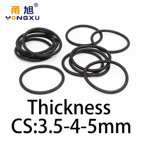 O-ring thickness 3.5/4/5mm CS fluororubber FKM sealing temperature resistant gasket rubber ring complete in specifications - Image 6
