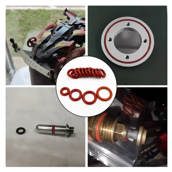 O Ring Gaskets Seal Silicone Red O-ring Sealing Kit Oil Resistant O-rings Rubber Oring High Temperature VMQ Washer CS1.0mm-3.1mm - Image 6