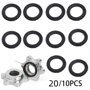 10/20pcs Dumbbell O-ring Weight Lifting Bar Rubber Washers For 1" Spinlock Dumbbell Nut Fitness Spare Accessories