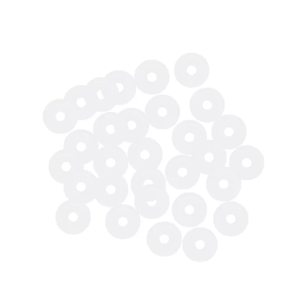 30Pcs Silicone O-Rings 4mm OD 1mm Inner Diameter 1.5mm Width Seal Gasket White - Image 2