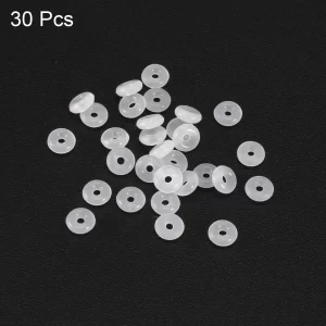 30Pcs Silicone O-Rings 4mm OD 1mm Inner Diameter 1.5mm Width Seal Gasket White