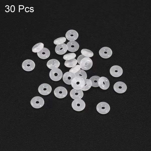 30Pcs Silicone O-Rings 4mm OD 1mm Inner Diameter 1.5mm Width Seal Gasket White