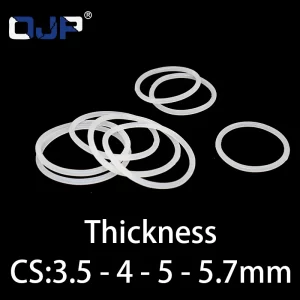 O-ring thickness 2.8/3.5/4/5/5.7mm CS silicone VMQ sealing temperature resistant gasket rubber ring complete in specifications