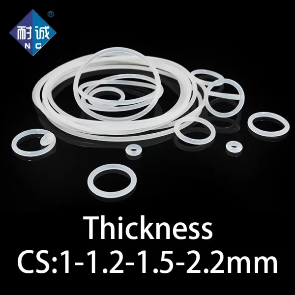 O-ring CS 1/1.2/1.5/2.2mm silicone VMQ sealing ring high temperature resistant gasket waterproof and elastic in specifications - Image 3