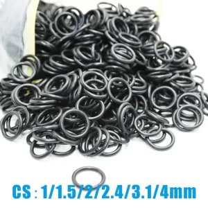 100/50pcs O Ring Seal Washer Round Shape NBR Black Rubber Oring CS 1 1.5 2 3 4mm Oil Resistant Car Plumbing Gasket Sealing Rings