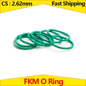 CS 2.62mm FKM O Ring,Fluorine Rubber O-Ring Gasket, Mechanical Seal Washer,Sealing Ring, ID 6.02mm - 247.32mm