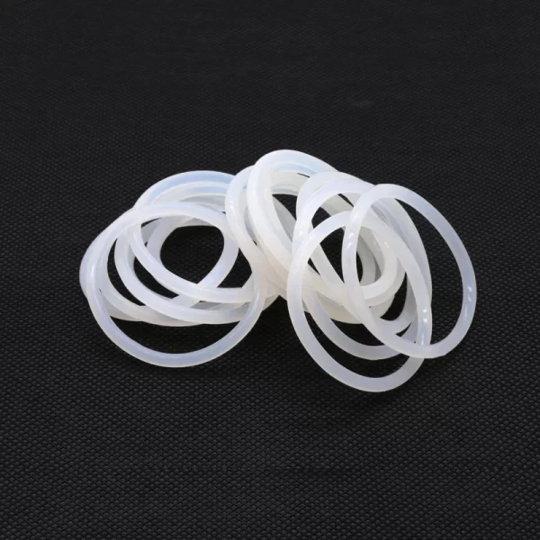 10pcs Thickness 2/3/4mm White Rubber Seal Ring OD 5-150mm Heat Resistant Food Grade Silicone O-Ring Gasket - Image 2