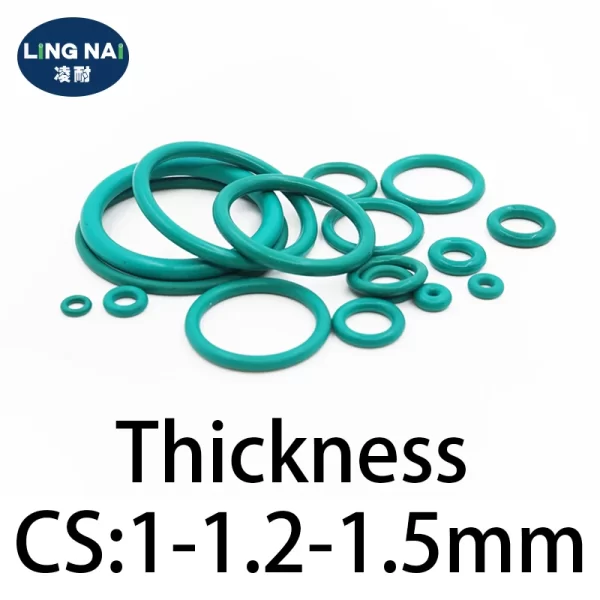 O-ring thickness 1/1.2/1.5mm CS fluororubber FKM sealing temperature resistant gasket rubber ring complete in specifications - Image 4