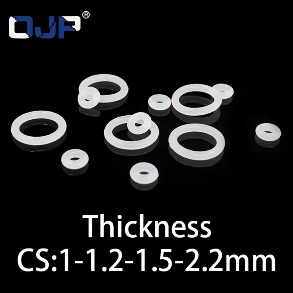 O-ring CS 1/1.2/1.5/2.2mm silicone VMQ sealing ring high temperature resistant gasket waterproof and elastic in specifications - Image 3