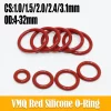 Silicone O Ring Food Grade VMQ Red Oring Sealing Gasket CS 1/1.5/2/2.4/3.1mm Heat Oil Resistance Waterproof Plumbing Seal Washer