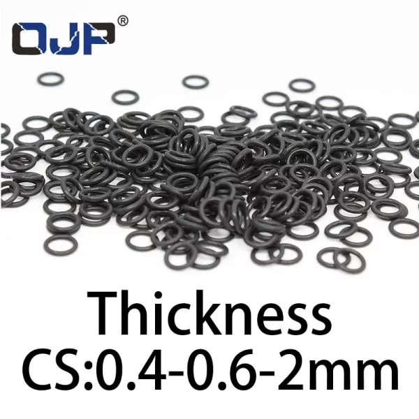 O-ring thickness 0.4/0.6/2mm CS NBR Nitrile sealing temperature resistant gasket rubber ring complete in specifications - Image 6