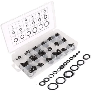 225 Pieces Rubber O Ring Assortment Kit Rubber O Ring Set Metric Rubber O Ring Washer Rubber R-Ring Sealing Gasket Washer